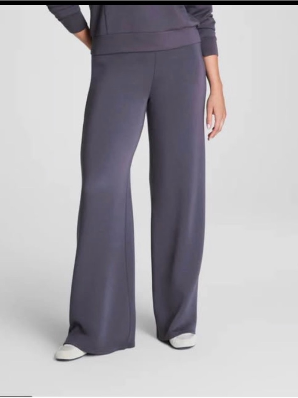 SPANX Wide-Leg Lounge Pants in Slate